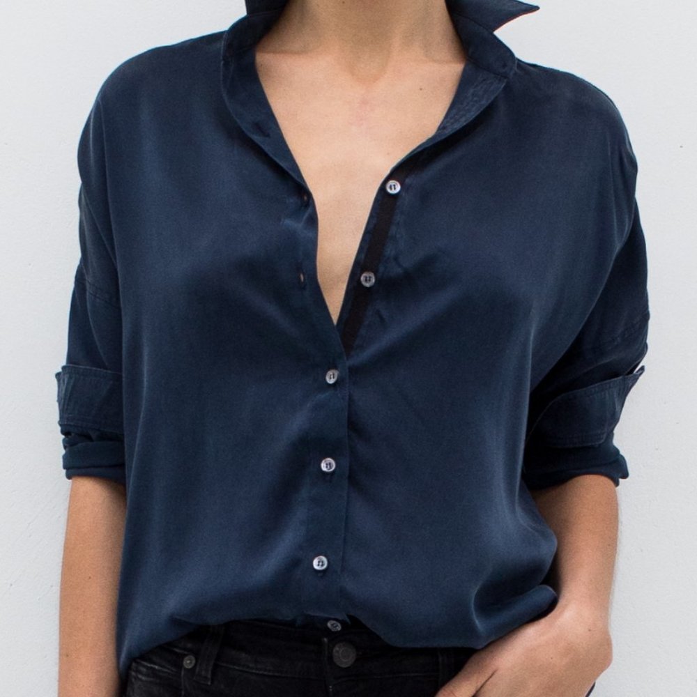Everlane silk - royal blue - small - never worn